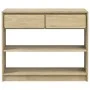 SAUDA console table solid oak pine wood 89.5x36.5x73 cm by , console tables - Ref: Foro24-377599, Price: 113,05 €, Discount: %