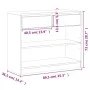 Mesa consola SAUDA madera maciza de pino roble 89,5x36,5x73 cm de , Mesas consola - Ref: Foro24-377599, Precio: 113,05 €, Des...
