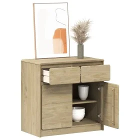 SAUDA sideboard solid oak pine wood 80x43x75.5 cm by , Sideboards - Ref: Foro24-377600, Price: 134,16 €, Discount: %