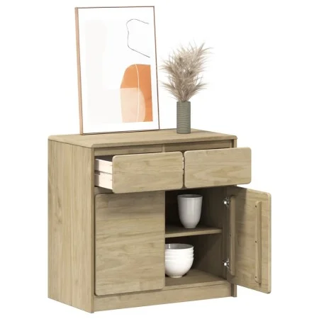 SAUDA Sideboard aus massivem Eichenkiefernholz 80x43x75,5 cm von , Sideboards - Ref: Foro24-377600, Preis: 134,16 €, Rabatt: %