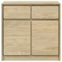 SAUDA sideboard solid oak pine wood 80x43x75.5 cm by , Sideboards - Ref: Foro24-377600, Price: 134,16 €, Discount: %