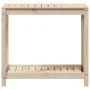 Planting table with shelf solid pine wood 82.5x50x75 cm by , Pot stands - Ref: Foro24-832397, Price: 77,31 €, Discount: %