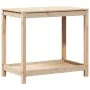 Planting table with shelf solid pine wood 82.5x50x75 cm by , Pot stands - Ref: Foro24-832397, Price: 77,31 €, Discount: %