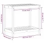 Planting table with shelf solid pine wood 82.5x50x75 cm by , Pot stands - Ref: Foro24-832397, Price: 77,31 €, Discount: %