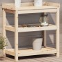 Planting table with pine wood shelves 82.5x45x86.5 cm by , Pot stands - Ref: Foro24-832432, Price: 93,94 €, Discount: %