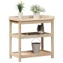 Pflanztisch mit Kiefernholzregalen 82,5x45x86,5 cm von , Topfständer - Ref: Foro24-832432, Preis: 76,35 €, Rabatt: %