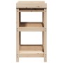 Planting table with pine wood shelves 82.5x45x86.5 cm by , Pot stands - Ref: Foro24-832432, Price: 93,94 €, Discount: %