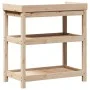 Planting table with pine wood shelves 82.5x45x86.5 cm by , Pot stands - Ref: Foro24-832432, Price: 76,35 €, Discount: %