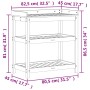 Planting table with pine wood shelves 82.5x45x86.5 cm by , Pot stands - Ref: Foro24-832432, Price: 93,94 €, Discount: %