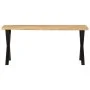 Bench with natural edge in solid mango wood 105 cm by , Banks - Ref: Foro24-372759, Price: 79,36 €, Discount: %