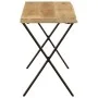 Banco con borde natural de madera de mango maciza 105 cm de , Bancos - Ref: Foro24-372759, Precio: 79,36 €, Descuento: %