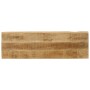Banco con borde natural de madera de mango maciza 105 cm