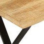 Banco con borde natural de madera de mango maciza 105 cm de , Bancos - Ref: Foro24-372759, Precio: 65,22 €, Descuento: %