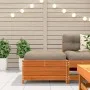 Gartenhocker mit Kissen aus massivem, wachsbraunem Kiefernholz von , Outdoor-Sofas - Ref: Foro24-844928, Preis: 87,22 €, Raba...