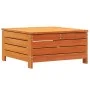 Garden stool with cushion solid wax brown pine wood by , Outdoor sofas - Ref: Foro24-844928, Price: 87,22 €, Discount: %