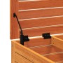 Gartenhocker mit Kissen aus massivem, wachsbraunem Kiefernholz von , Outdoor-Sofas - Ref: Foro24-844928, Preis: 88,02 €, Raba...