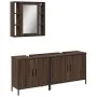 Badezimmermöbel-Set, 3-teilig, braunes Eichensperrholz von , Badezimmermöbel - Ref: Foro24-3214734, Preis: 193,09 €, Rabatt: %