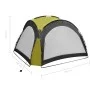 Party tent with LED lights, 4 green side walls, 3.6x3.6x2.3 m by vidaXL, Tents and gazebos - Ref: Foro24-92237, Price: 140,23...