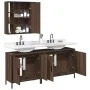 Badezimmermöbel-Set, 3-teilig, braunes Eichensperrholz von , Badezimmermöbel - Ref: Foro24-3214734, Preis: 193,09 €, Rabatt: %