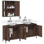 Badezimmermöbel-Set, 3-teilig, braunes Eichensperrholz von , Badezimmermöbel - Ref: Foro24-3214734, Preis: 196,41 €, Rabatt: %