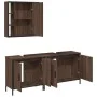 Badezimmermöbel-Set, 3-teilig, braunes Eichensperrholz von , Badezimmermöbel - Ref: Foro24-3214734, Preis: 193,09 €, Rabatt: %