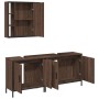 Badezimmermöbel-Set, 3-teilig, braunes Eichensperrholz von , Badezimmermöbel - Ref: Foro24-3214734, Preis: 196,41 €, Rabatt: %