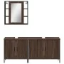 Badezimmermöbel-Set, 3-teilig, braunes Eichensperrholz von , Badezimmermöbel - Ref: Foro24-3214734, Preis: 193,09 €, Rabatt: %