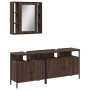 Badezimmermöbel-Set, 3-teilig, braunes Eichensperrholz von , Badezimmermöbel - Ref: Foro24-3214729, Preis: 174,92 €, Rabatt: %