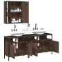 Set de muebles de baño 3 pzas madera contrachapada roble marrón de , Muebles de baño - Ref: Foro24-3214729, Precio: 172,22 €,...