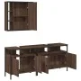 Badezimmermöbel-Set, 3-teilig, braunes Eichensperrholz von , Badezimmermöbel - Ref: Foro24-3214729, Preis: 172,22 €, Rabatt: %