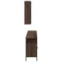 Set de muebles de baño 3 pzas madera contrachapada roble marrón de , Muebles de baño - Ref: Foro24-3214729, Precio: 172,22 €,...