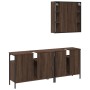 Badezimmermöbel-Set, 3-teilig, braunes Eichensperrholz von , Badezimmermöbel - Ref: Foro24-3214729, Preis: 174,92 €, Rabatt: %