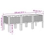 Pflanzgefäß mit Beinen PP hellgrau 120x40x42 cm von , Töpfe und Pflanzgefäße - Ref: Foro24-367897, Preis: 83,57 €, Rabatt: %