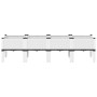 White PP planter with legs 160x40x42 cm by , Pots and planters - Ref: Foro24-367904, Price: 78,63 €, Discount: %