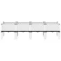 White PP planter with legs 160x40x42 cm by , Pots and planters - Ref: Foro24-367904, Price: 80,25 €, Discount: %