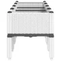 Pflanzgefäß aus weißem PP mit Beinen 160x40x42 cm von , Töpfe und Pflanzgefäße - Ref: Foro24-367904, Preis: 80,25 €, Rabatt: %