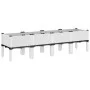 White PP planter with legs 160x40x42 cm by , Pots and planters - Ref: Foro24-367904, Price: 80,25 €, Discount: %
