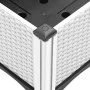 White PP planter with legs 160x40x42 cm by , Pots and planters - Ref: Foro24-367904, Price: 80,25 €, Discount: %
