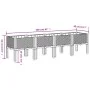 White PP planter with legs 160x40x42 cm by , Pots and planters - Ref: Foro24-367904, Price: 80,25 €, Discount: %