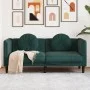 Sofá con cojines 2 plazas terciopelo verde oscuro de , Sofás - Ref: Foro24-372634, Precio: 237,57 €, Descuento: %
