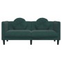 Dunkelgrünes 2-Sitzer-Sofa aus Samt mit Kissen von , Sofas - Ref: Foro24-372634, Preis: 241,24 €, Rabatt: %