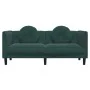 Sofá con cojines 2 plazas terciopelo verde oscuro de , Sofás - Ref: Foro24-372634, Precio: 237,57 €, Descuento: %