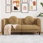 2 seater brown velvet sofa with cushions by , Sofas - Ref: Foro24-372641, Price: 222,54 €, Discount: %