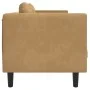 2 seater brown velvet sofa with cushions by , Sofas - Ref: Foro24-372641, Price: 222,54 €, Discount: %