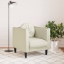 Sessel mit cremefarbenem Samtkissen von , Sofas - Ref: Foro24-372629, Preis: 189,98 €, Rabatt: %