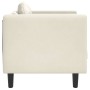 Sessel mit cremefarbenem Samtkissen von , Sofas - Ref: Foro24-372629, Preis: 189,98 €, Rabatt: %