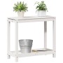 Pflanztisch mit Ablage aus weißem Kiefernholz, 82,5 x 35 x 75 cm von , Topfständer - Ref: Foro24-832388, Preis: 73,70 €, Raba...