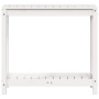 Mesa de plantación con estante madera pino blanco 82,5x35x75 cm de , Soportes para macetas - Ref: Foro24-832388, Precio: 73,7...