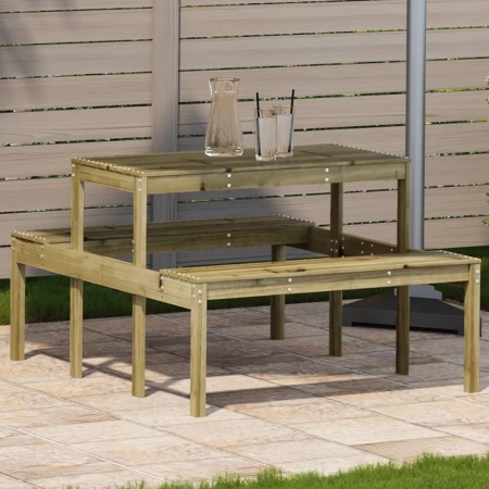 Picknicktisch aus imprägniertem Kiefernholz, 110 x 134 x 75 cm von , Gartentische - Ref: Foro24-832561, Preis: 103,35 €, Raba...