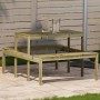 Impregnated pine wood picnic table 110x134x75 cm by , Garden tables - Ref: Foro24-832561, Price: 103,35 €, Discount: %